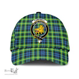 Scottish Campbell of Breadalbane Ancient Clan Tartan Tartan Cap - Crest Classic Scottish Plaid Tartan Plaid