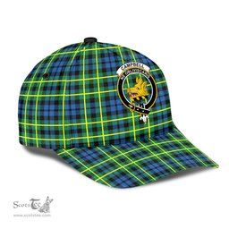 Scottish Campbell of Breadalbane Ancient Clan Tartan Tartan Cap - Crest Classic Scottish Plaid Tartan Plaid
