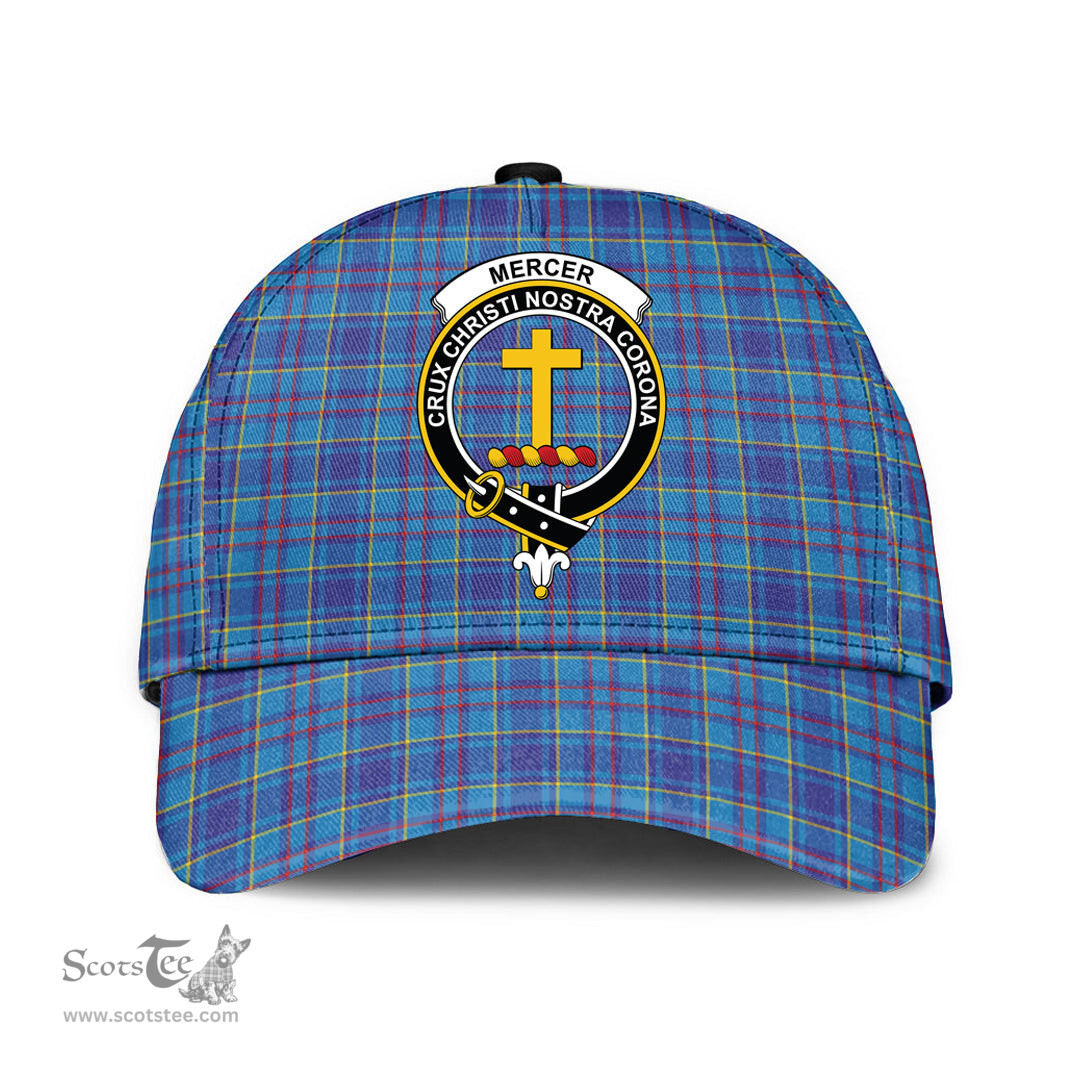 Scottish Mercer Modern Clan Tartan Tartan Cap - Crest Classic Scottish Plaid Tartan Plaid