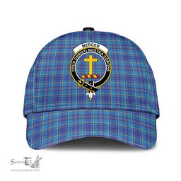Scottish Mercer Modern Clan Tartan Tartan Cap - Crest Classic Scottish Plaid Tartan Plaid