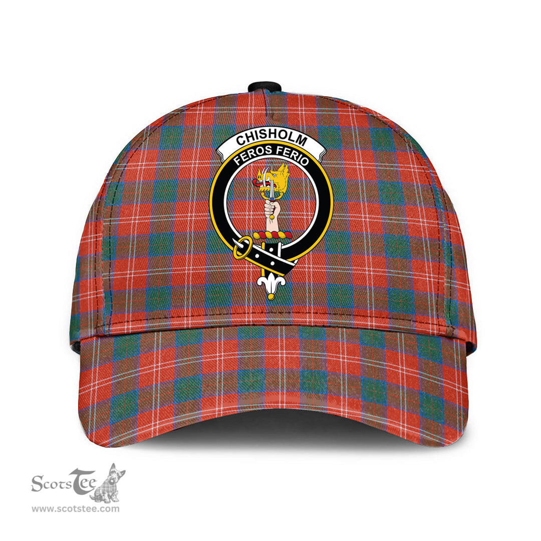 Scottish Chisholm Ancient Clan Tartan Tartan Cap - Crest Classic Scottish Plaid Tartan Plaid