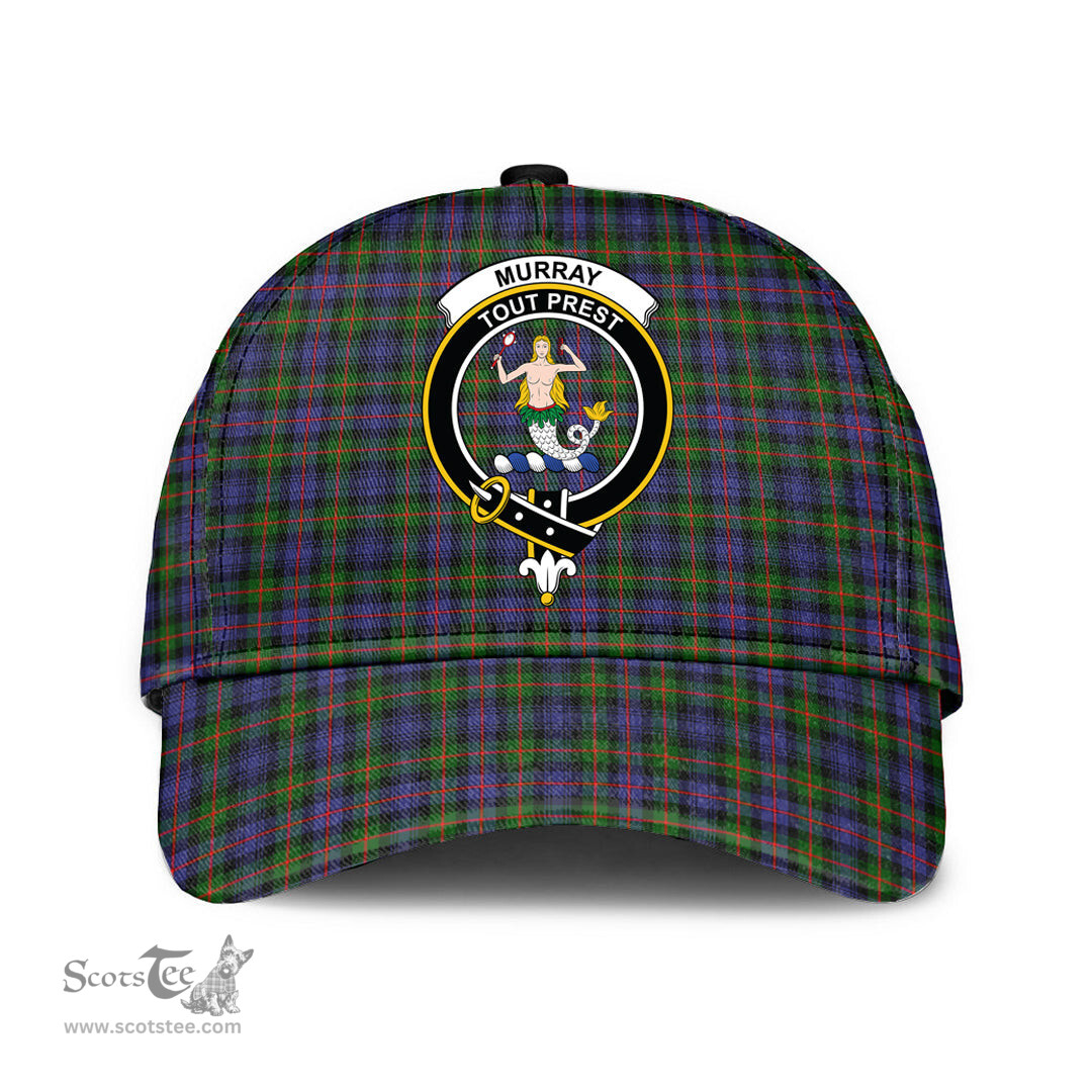 Scottish Murray of Atholl Modern Clan Tartan Tartan Cap - Crest Classic Scottish Plaid Tartan Plaid