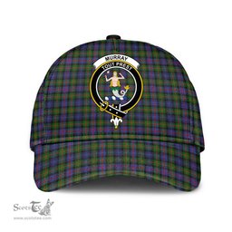 Scottish Murray of Atholl Modern Clan Tartan Tartan Cap - Crest Classic Scottish Plaid Tartan Plaid