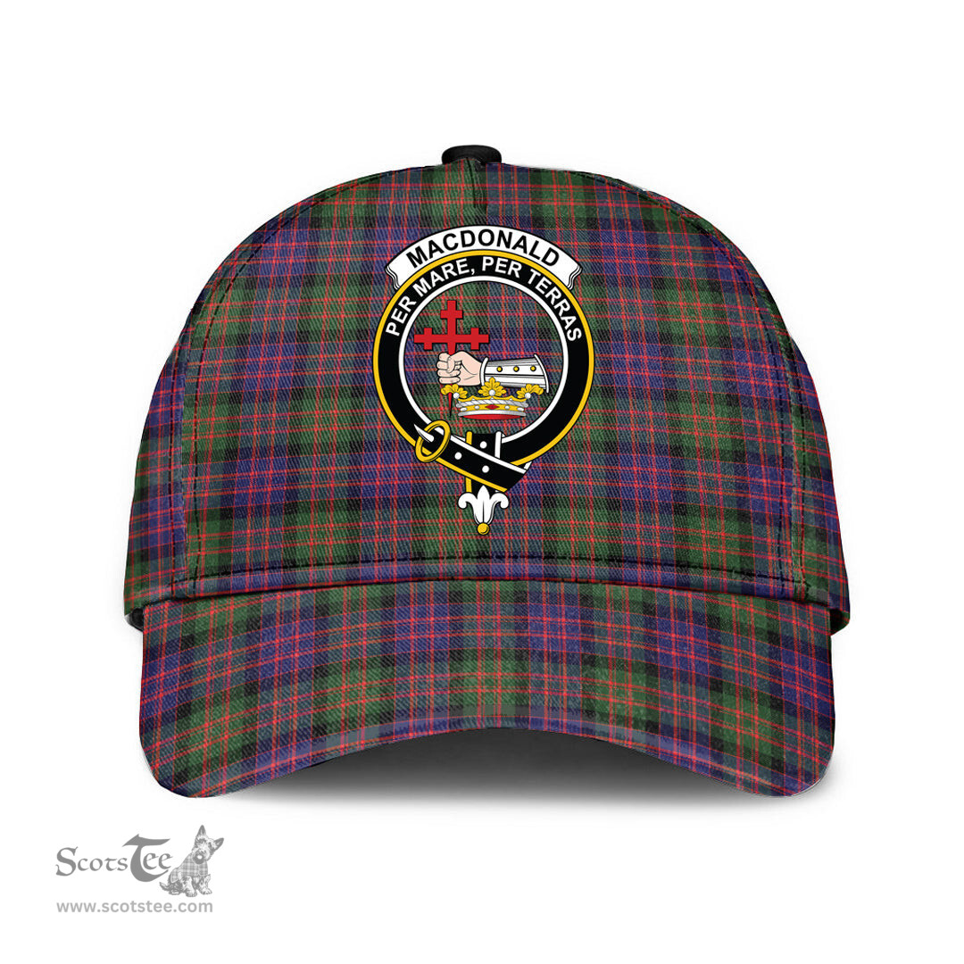 Scottish MacDonald Modern Clan Tartan Tartan Cap - Crest Classic Scottish Plaid Tartan Plaid