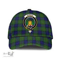Scottish Dundas Modern Clan Tartan Tartan Cap - Crest Classic Scottish Plaid Tartan Plaid