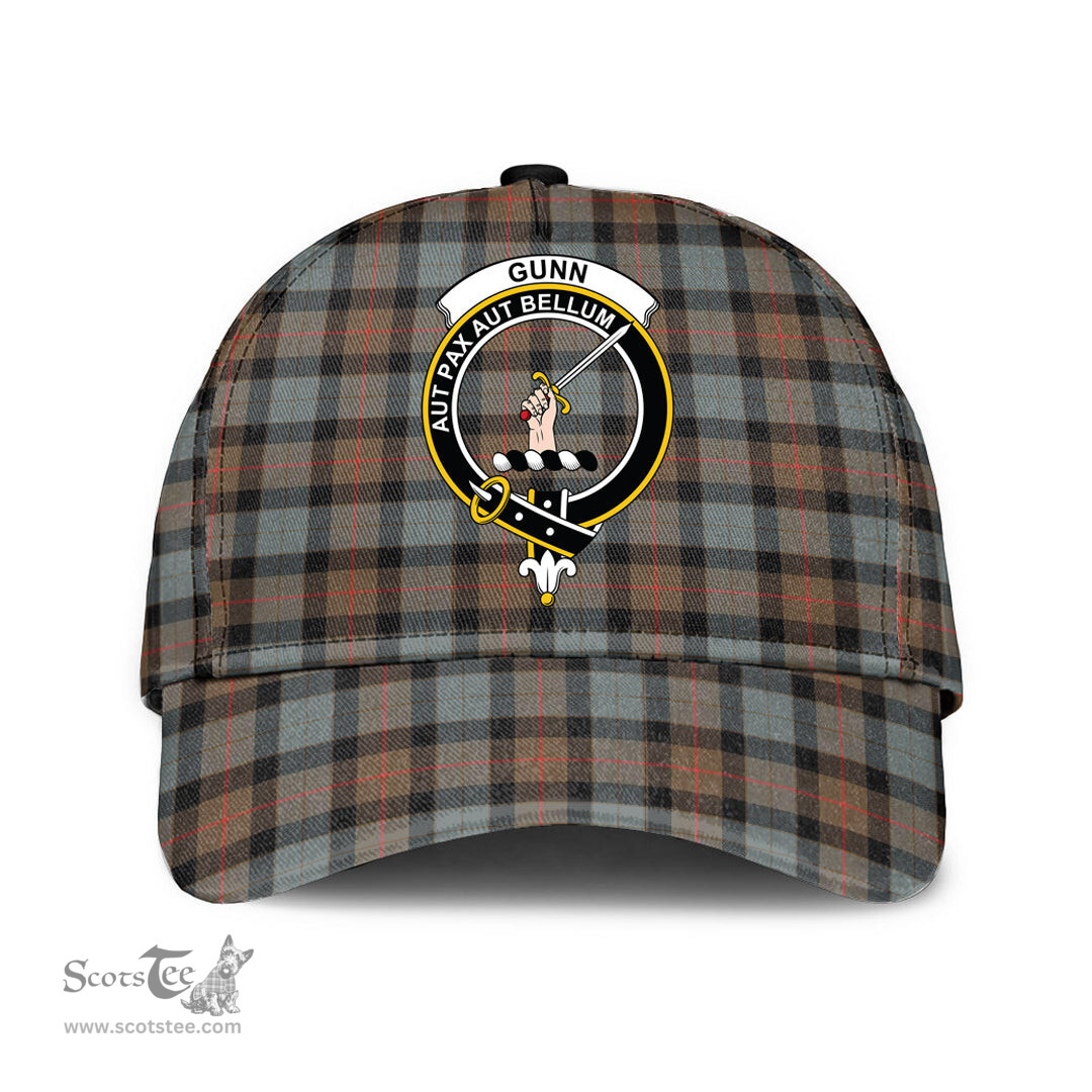 Scottish Gunn Weathered Clan Tartan Tartan Cap - Crest Classic Scottish Plaid Tartan Plaid