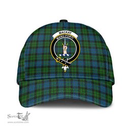 Scottish MacKay Modern Clan Tartan Tartan Cap - Crest Classic Scottish Plaid Tartan Plaid