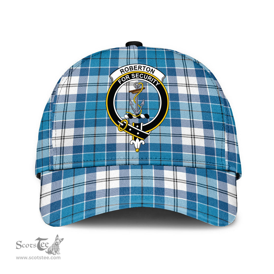 Scottish Roberton Clan Tartan Tartan Cap - Crest Classic Scottish Plaid Tartan Plaid