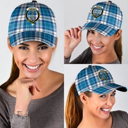Scottish Roberton Clan Tartan Tartan Cap - Crest Classic Scottish Plaid Tartan Plaid