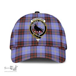 Scottish Rutherford Clan Tartan Tartan Cap - Crest Classic Scottish Plaid Tartan Plaid