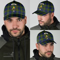 Scottish Dundas Modern 02 Clan Tartan Tartan Cap - Crest Classic Scottish Plaid Tartan Plaid