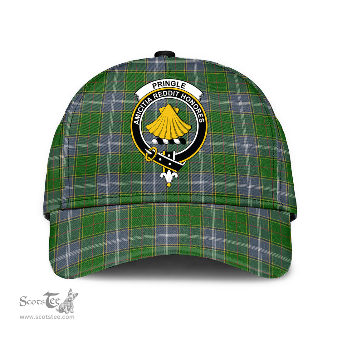 Scottish Pringle Clan Tartan Tartan Cap - Crest Classic Scottish Plaid Tartan Plaid