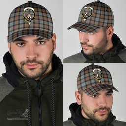 Scottish Gunn Weathered Clan Tartan Tartan Cap - Crest Classic Scottish Plaid Tartan Plaid