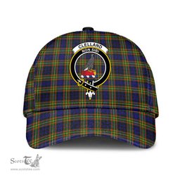 Scottish Clelland Modern Clan Tartan Tartan Cap - Crest Classic Scottish Plaid Tartan Plaid