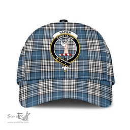 Scottish Napier Modern Clan Tartan Tartan Cap - Crest Classic Scottish Plaid Tartan Plaid