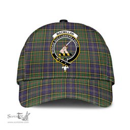 Scottish MacMillan Hunting Modern Clan Tartan Tartan Cap - Crest Classic Scottish Plaid Tartan Plaid