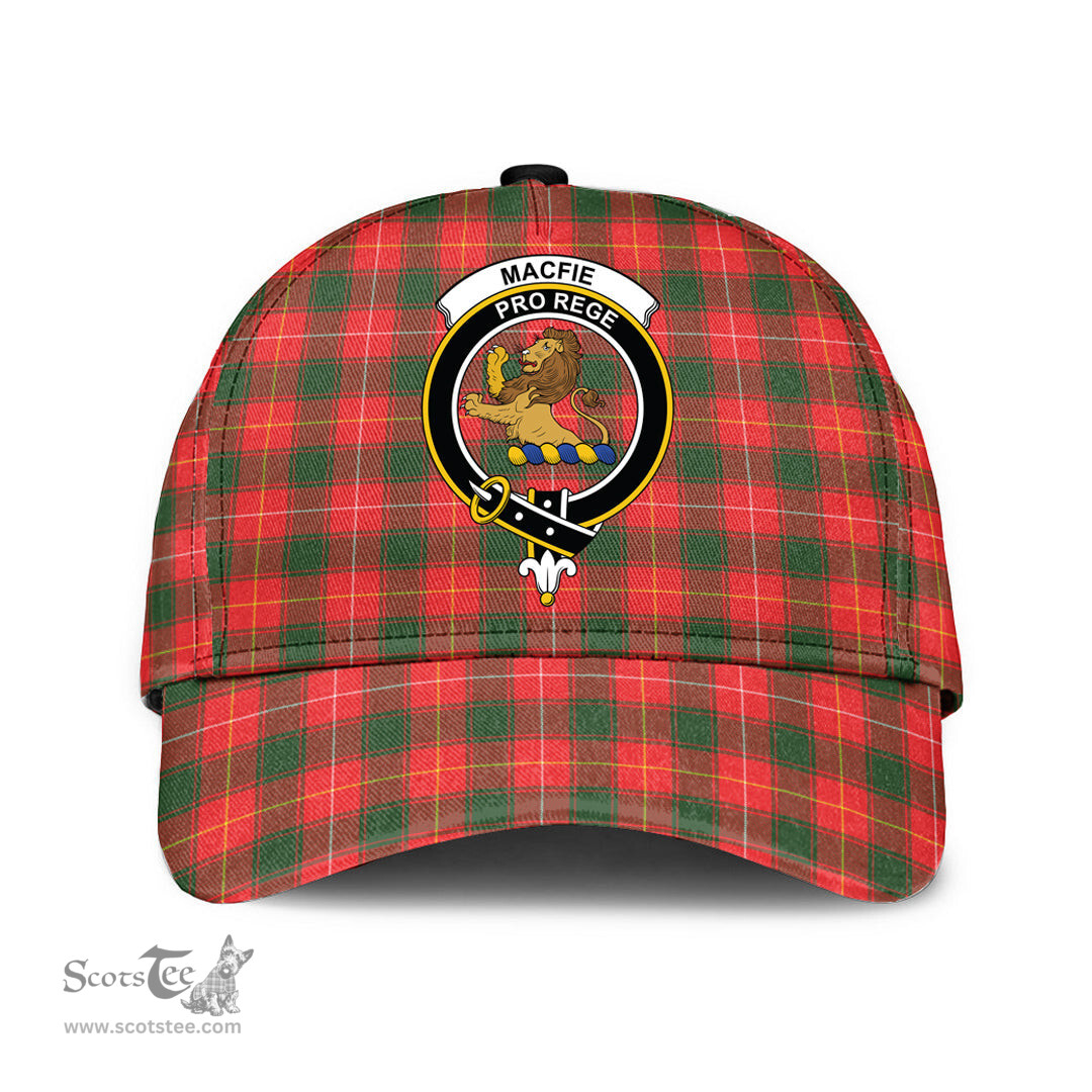 Scottish MacFie Clan Tartan Tartan Cap - Crest Classic Scottish Plaid Tartan Plaid