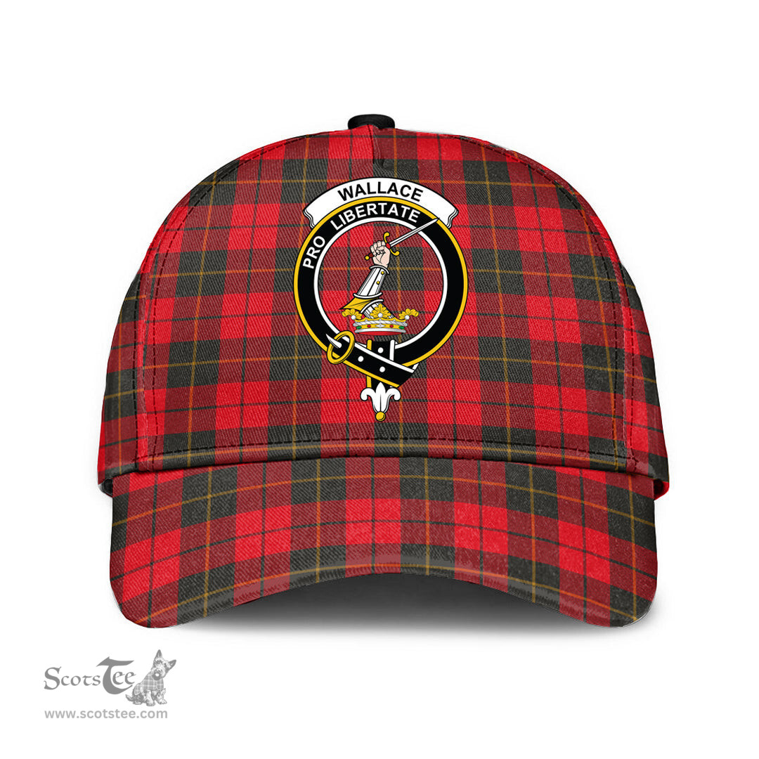 Scottish Wallace Weathered Clan Tartan Tartan Cap - Crest Classic Scottish Plaid Tartan Plaid