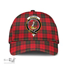 Scottish Wallace Weathered Clan Tartan Tartan Cap - Crest Classic Scottish Plaid Tartan Plaid