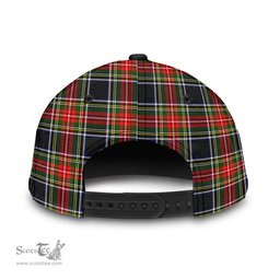 Scottish Stewart Black Clan Tartan Tartan Cap - Crest Classic Scottish Plaid Tartan Plaid