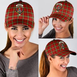Scottish Morrison Red Modern Clan Tartan Tartan Cap - Crest Classic Scottish Plaid Tartan Plaid