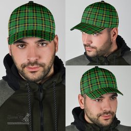 Scottish Wallace Hunting Green Clan Tartan Tartan Cap - Classic Scottish Plaid Tartan Plaid