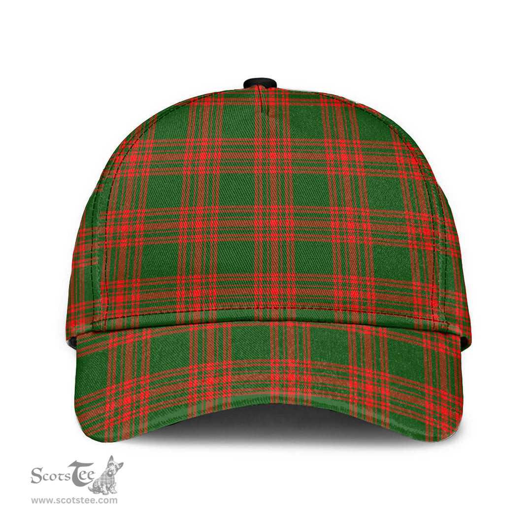 Scottish Menzies Green Modern Clan Tartan Tartan Cap - Classic Scottish Plaid Tartan Plaid