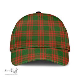 Scottish Menzies Green Modern Clan Tartan Tartan Cap - Classic Scottish Plaid Tartan Plaid
