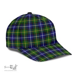 Scottish MacNeill of Barra Modern Clan Tartan Tartan Cap - Classic Scottish Plaid Tartan Plaid