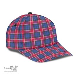 Scottish Graham of Menteith Red Clan Tartan Tartan Cap - Classic Scottish Plaid Tartan Plaid