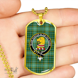ScottishPlaid Forrester Hunting Modern Clan Tartan Dog Tag Necklace - Crest Classic Scottish Plaid Tartan Plaid