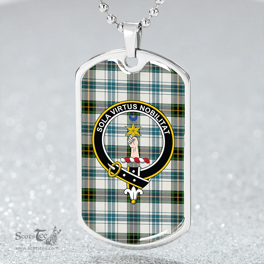 ScottishPlaid Henderson Dress #3 Ancient Clan Tartan Dog Tag Necklace - Crest Classic Scottish Plaid Tartan Plaid