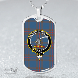 ScottishPlaid Elliot (Ellot) (Clans Originaux) Ancient Clan Tartan Dog Tag Necklace - Crest Classic Scottish Plaid Tartan Plaid