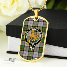 ScottishPlaid Firth of Tay (Gillies Dress) Ancient Clan Tartan Dog Tag Necklace - Crest Classic Scottish Plaid Tartan Plaid