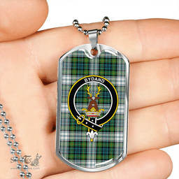 ScottishPlaid Gordon Dress Ancient Clan Tartan Dog Tag Necklace - Crest Classic Scottish Plaid Tartan Plaid