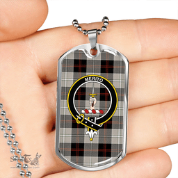 ScottishPlaid Dunlop Hunting Modern Clan Tartan Dog Tag Necklace - Crest Classic Scottish Plaid Tartan Plaid