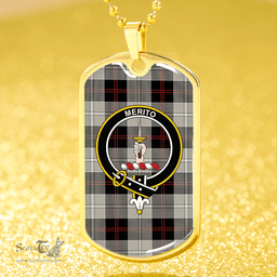 ScottishPlaid Dunlop Hunting Modern Clan Tartan Dog Tag Necklace - Crest Classic Scottish Plaid Tartan Plaid