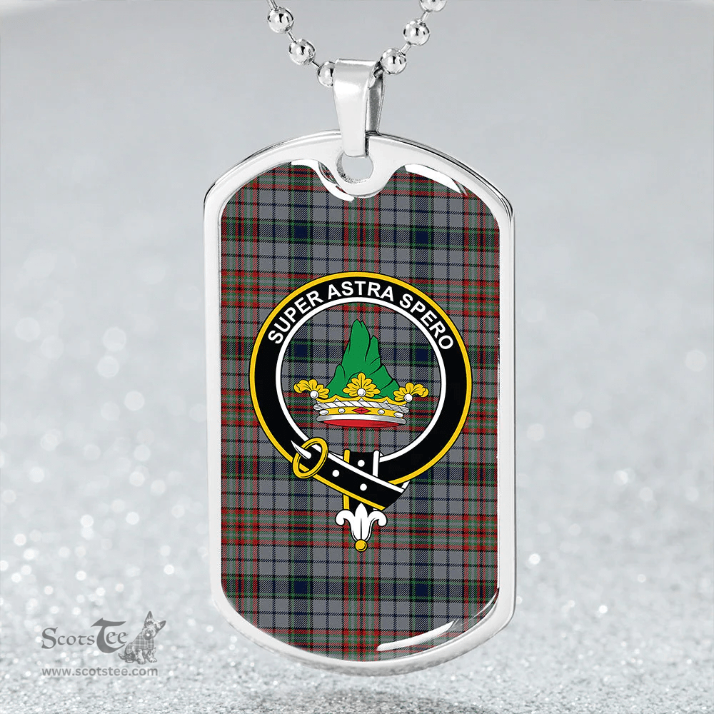 ScottishPlaid Gayre Hunting Modern Clan Tartan Dog Tag Necklace - Crest Classic Scottish Plaid Tartan Plaid