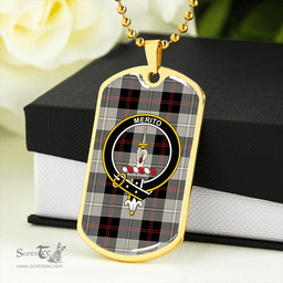ScottishPlaid Dunlop Hunting Modern Clan Tartan Dog Tag Necklace - Crest Classic Scottish Plaid Tartan Plaid
