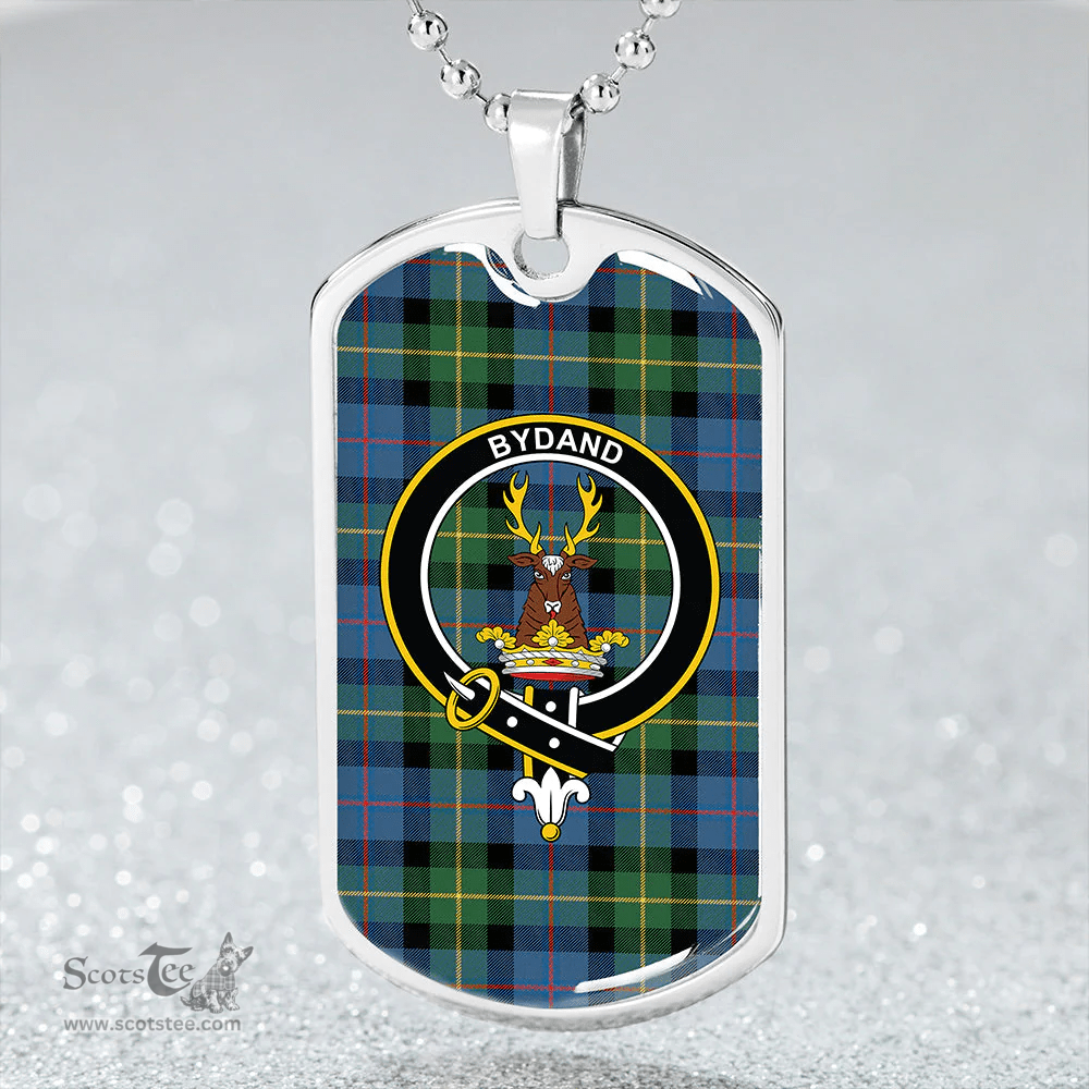 ScottishPlaid Huntly Gordon Gathering 2000 Ancient Clan Tartan Dog Tag Necklace - Crest Classic Scottish Plaid Tartan Plaid