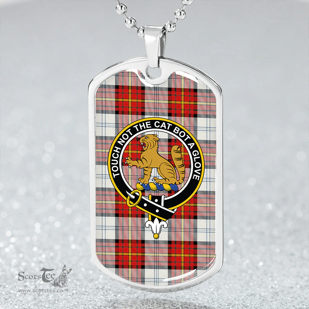ScottishPlaid Gillies Red Dress Dance Clan Tartan Dog Tag Necklace - Crest Classic Scottish Plaid Tartan Plaid