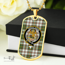 ScottishPlaid Hay Dress Modern Clan Tartan Dog Tag Necklace - Crest Classic Scottish Plaid Tartan Plaid
