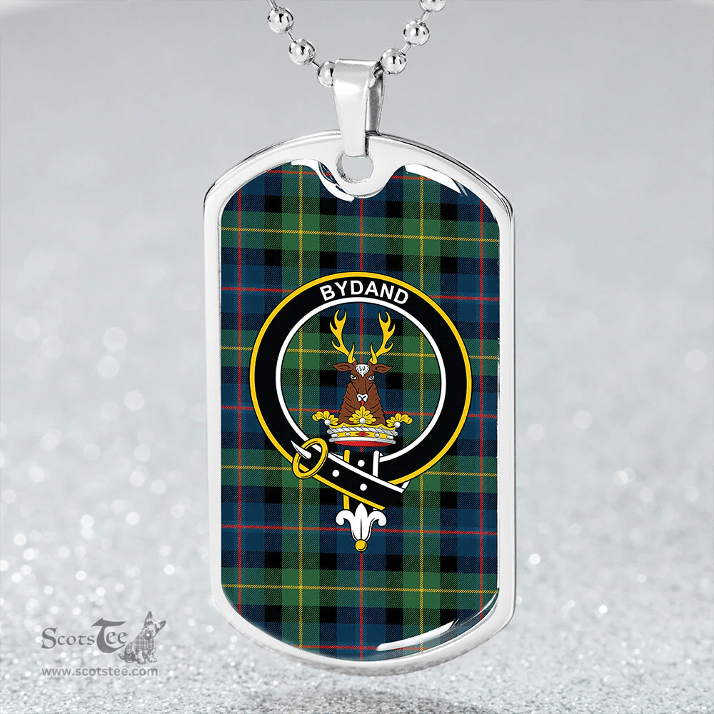 ScottishPlaid Huntly Gordon Gathering 2000 Modern Clan Tartan Dog Tag Necklace - Crest Classic Scottish Plaid Tartan Plaid