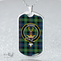 ScottishPlaid Huntly Gordon Gathering 2000 Modern Clan Tartan Dog Tag Necklace - Crest Classic Scottish Plaid Tartan Plaid