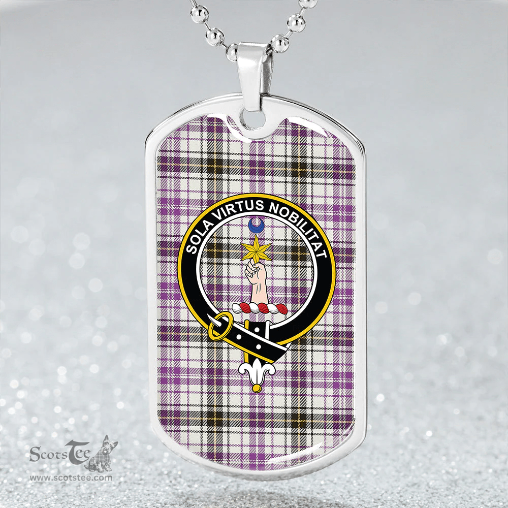 ScottishPlaid Henderson Dress Weathered Clan Tartan Dog Tag Necklace - Crest Classic Scottish Plaid Tartan Plaid