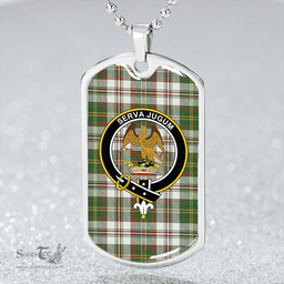 ScottishPlaid Hay Dress Ancient Clan Tartan Dog Tag Necklace - Crest Classic Scottish Plaid Tartan Plaid