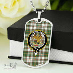 ScottishPlaid Hay Dress Ancient Clan Tartan Dog Tag Necklace - Crest Classic Scottish Plaid Tartan Plaid