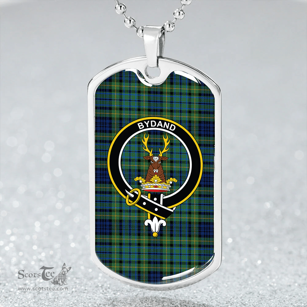 ScottishPlaid Gordon Dress #2 Modern Clan Tartan Dog Tag Necklace - Crest Classic Scottish Plaid Tartan Plaid