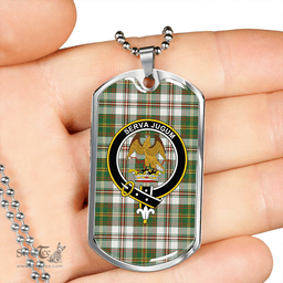 ScottishPlaid Hay Dress Ancient Clan Tartan Dog Tag Necklace - Crest Classic Scottish Plaid Tartan Plaid