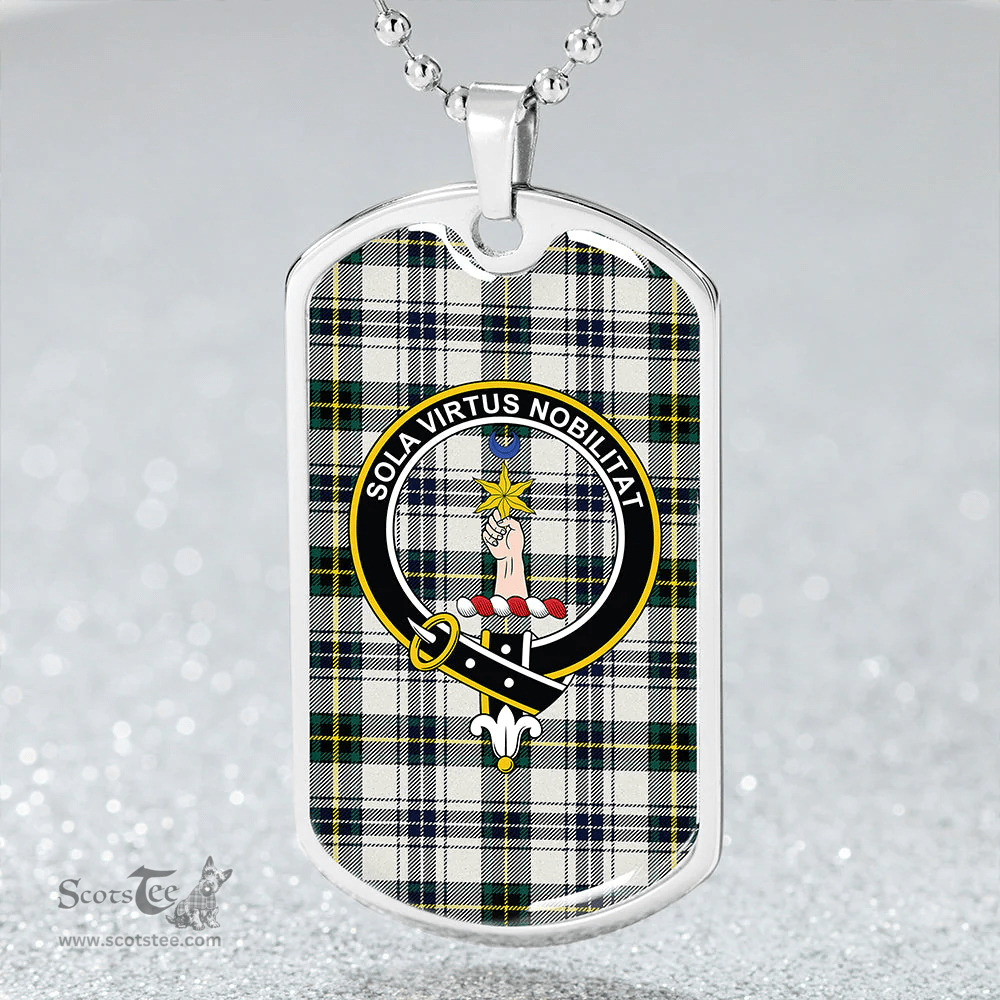 ScottishPlaid Henderson Dress #3 Modern Clan Tartan Dog Tag Necklace - Crest Classic Scottish Plaid Tartan Plaid